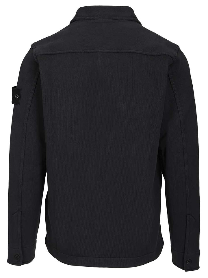 Stone Island Ghost Overshirt Sweatshirts - Blue | e3fa097814c4300e2af96beec11e4136e1df7a7e