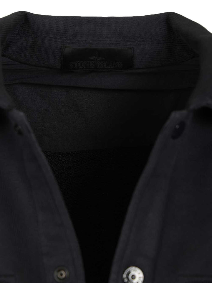 Stone Island Ghost Overshirt Sweatshirts - Blue | ca67ccb1088fcd37d1f53188836ee5c3393ab733