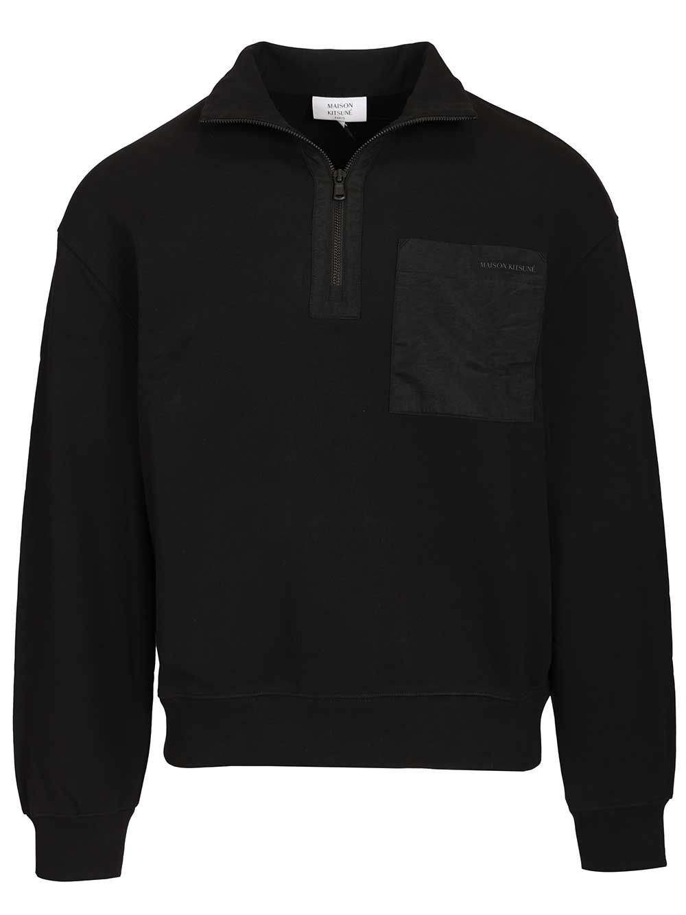 Maison KitsunÉ Zip-Up Sweatshirt Sweatshirts - Black | de42e4e321f15df38218ffc37cc3e5978122e6b4