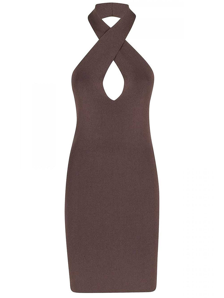 Federica Tosi Short Dress Dresses - Brown | b79288d3e56cf1df58400588c2e30d5c493c57a3