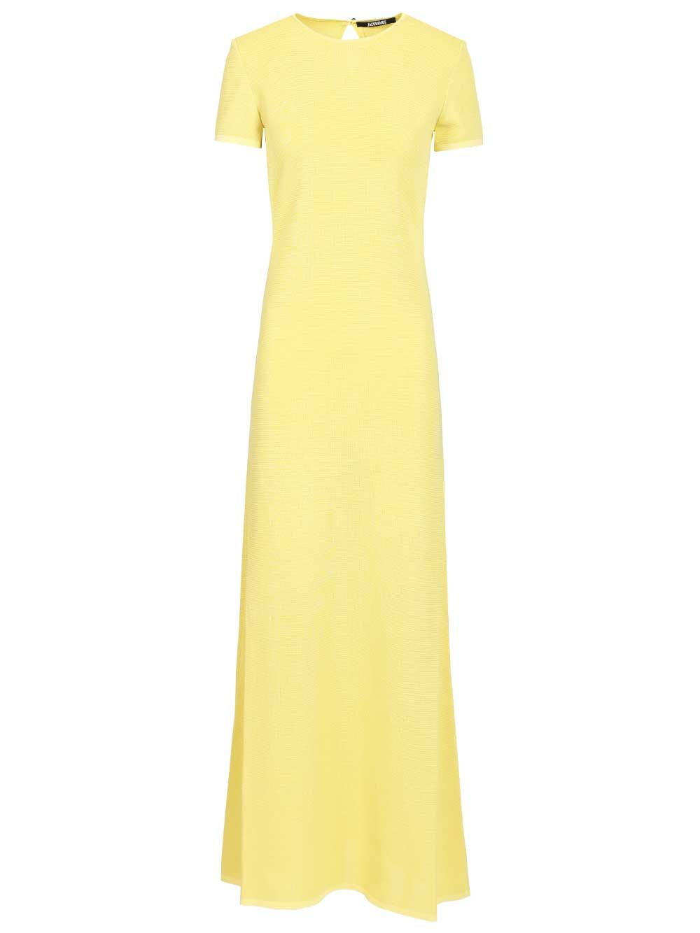 Jacquemus La Robe Maille Maxi Dress Dresses - Yellow | f6a3a69ac514724da719ae69fc761345b00b34a6
