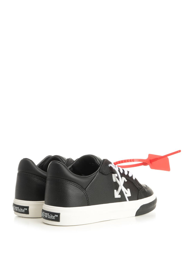 Off-White Vulcanized Low Sneakers - Black | 49aae0df143496cac365fb674a933b08338d533d