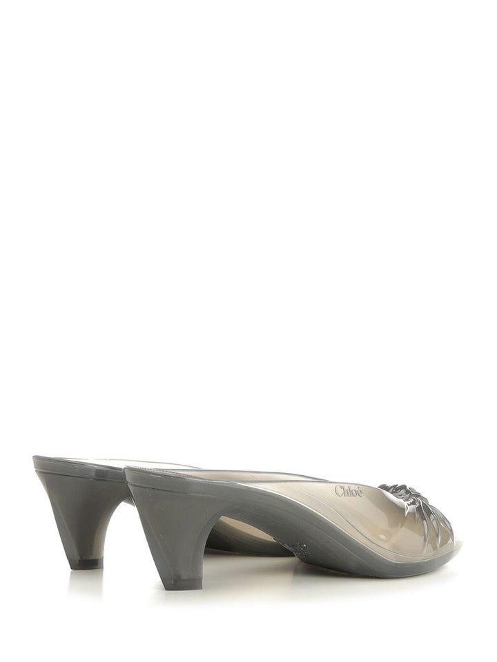 Chloe' Chloé Jelly Mules Pumps - Grey | d95f6b0aa3a4d3a235c40951700d623e3e20a98f