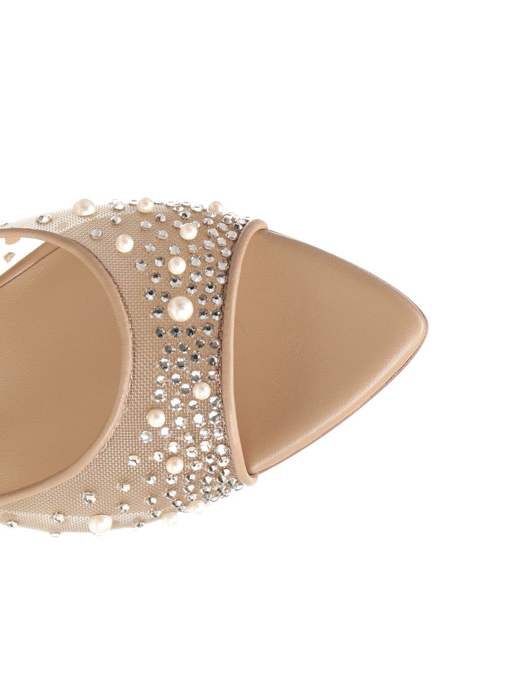 Christian Louboutin Miss Z Mule Degrasstrass Perla Sandals - Rose | 345aa48f936993f0301088abc372650ea2911d73