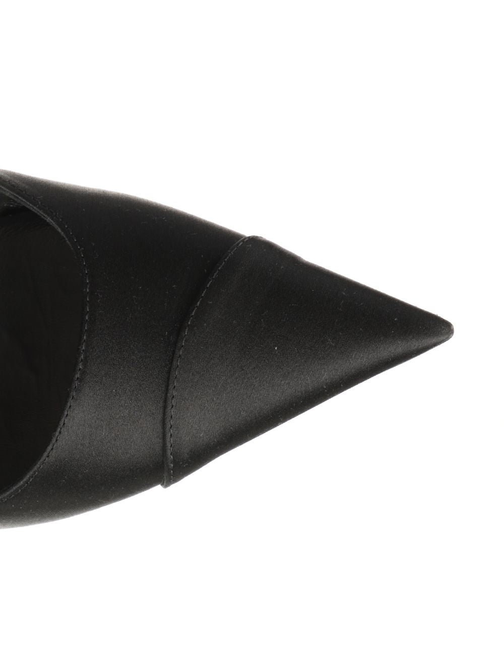 Jimmy Choo Brigitte Décolleté In Black Satin Pumps - Black | 1cf7853916a4186179318e87c6ab3ebc58cbad54