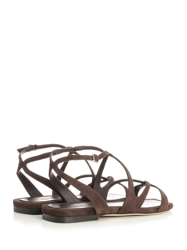 Jimmy Choo Ayla Flat Sandals - Brown | c906dd027cd464e3c0379493739010ac29ae3d7b