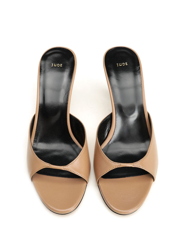 Jude Haze Sandal In Leather Sandals - Beige | 4333a19925082d7643aceba03f7ba8c3b9000d4f