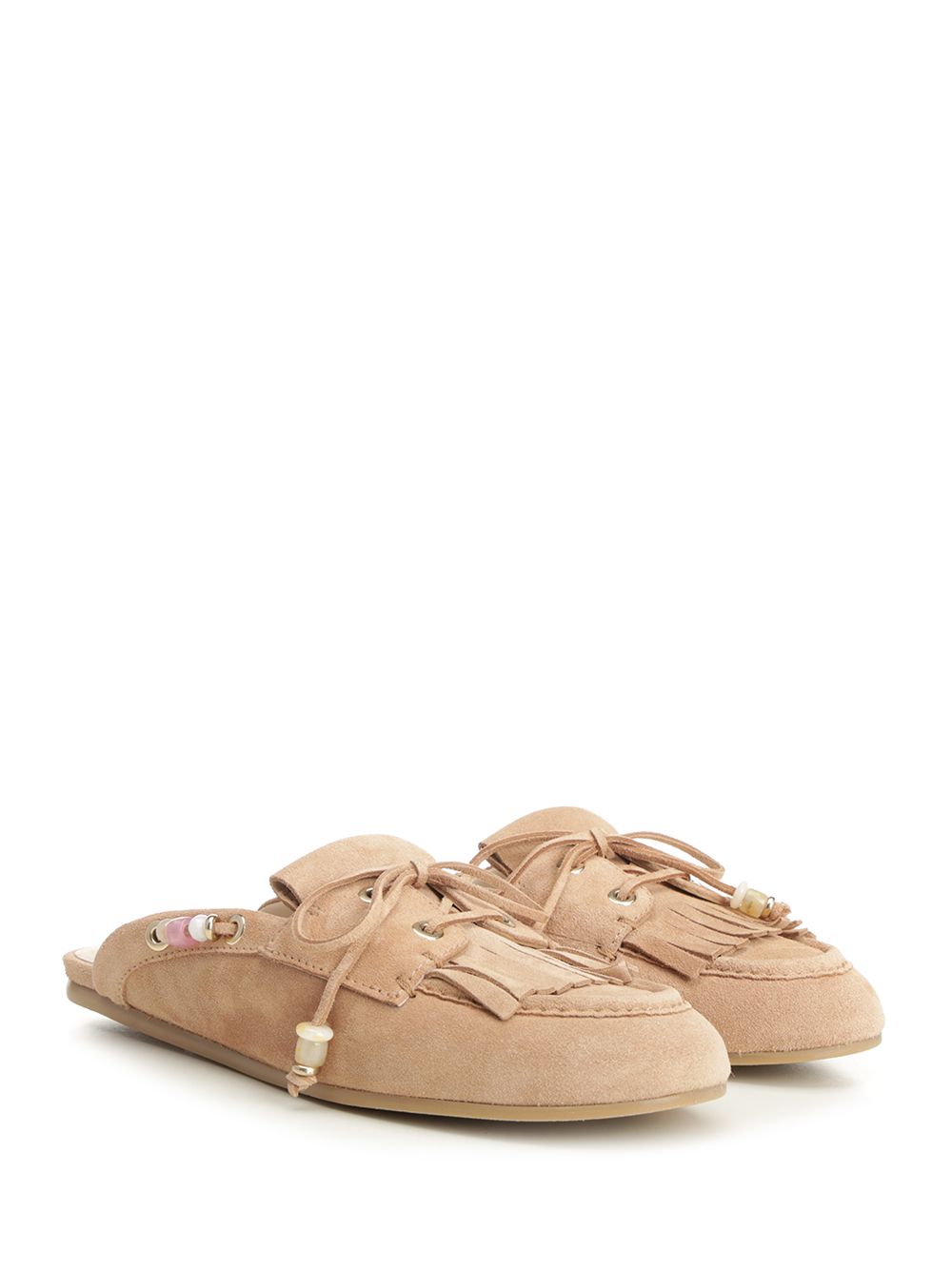 Stuart Weitzman Tinsley Mule From Mallorca Sandals - Beige | e5365c79bc05f6cdad4188f4265badf42c847c2d