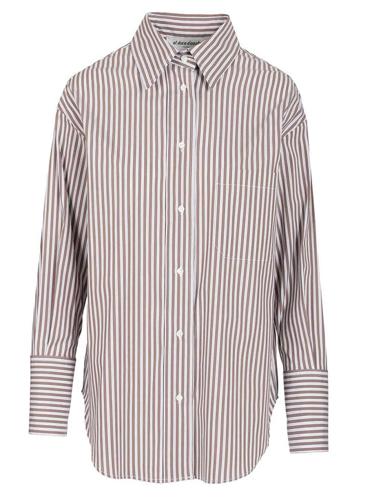 Oversized Shirt Shirts Brown