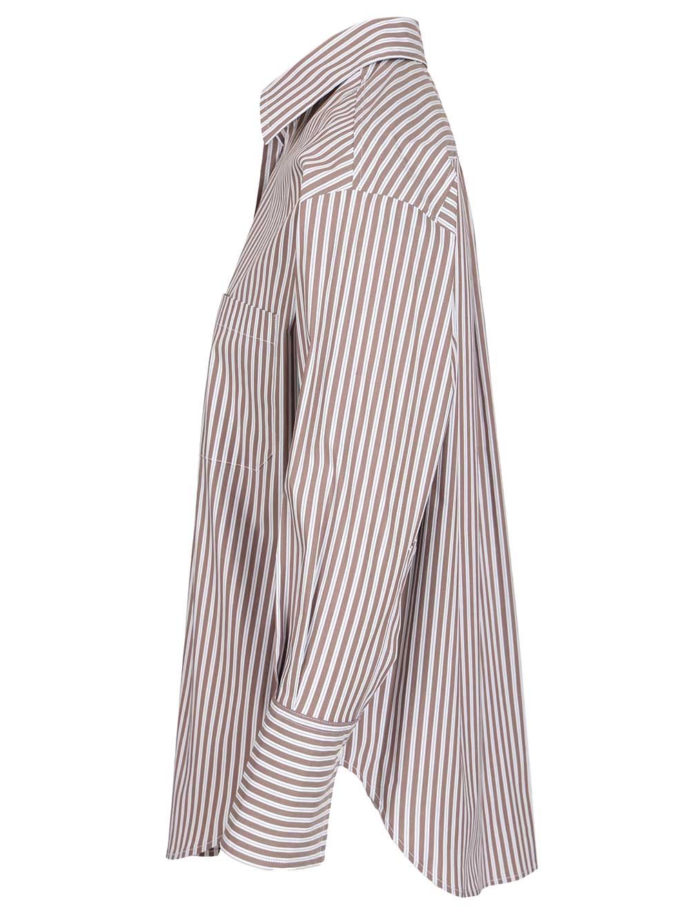 Al Duca D'Aosta Oversized Shirt Shirts - Brown | c377e2604cc3946b912acee3b300434857bb2b84