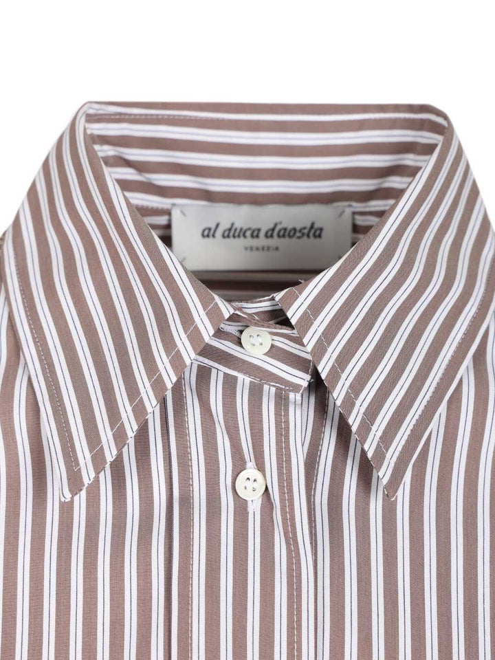 Al Duca D'Aosta Oversized Shirt Shirts - Brown | 979457d6dd3f7b4e0dec74e4c08c3c1b9373084b