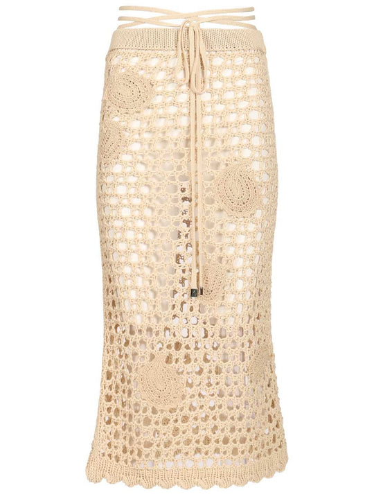 Midi Skirt Skirts Beige
