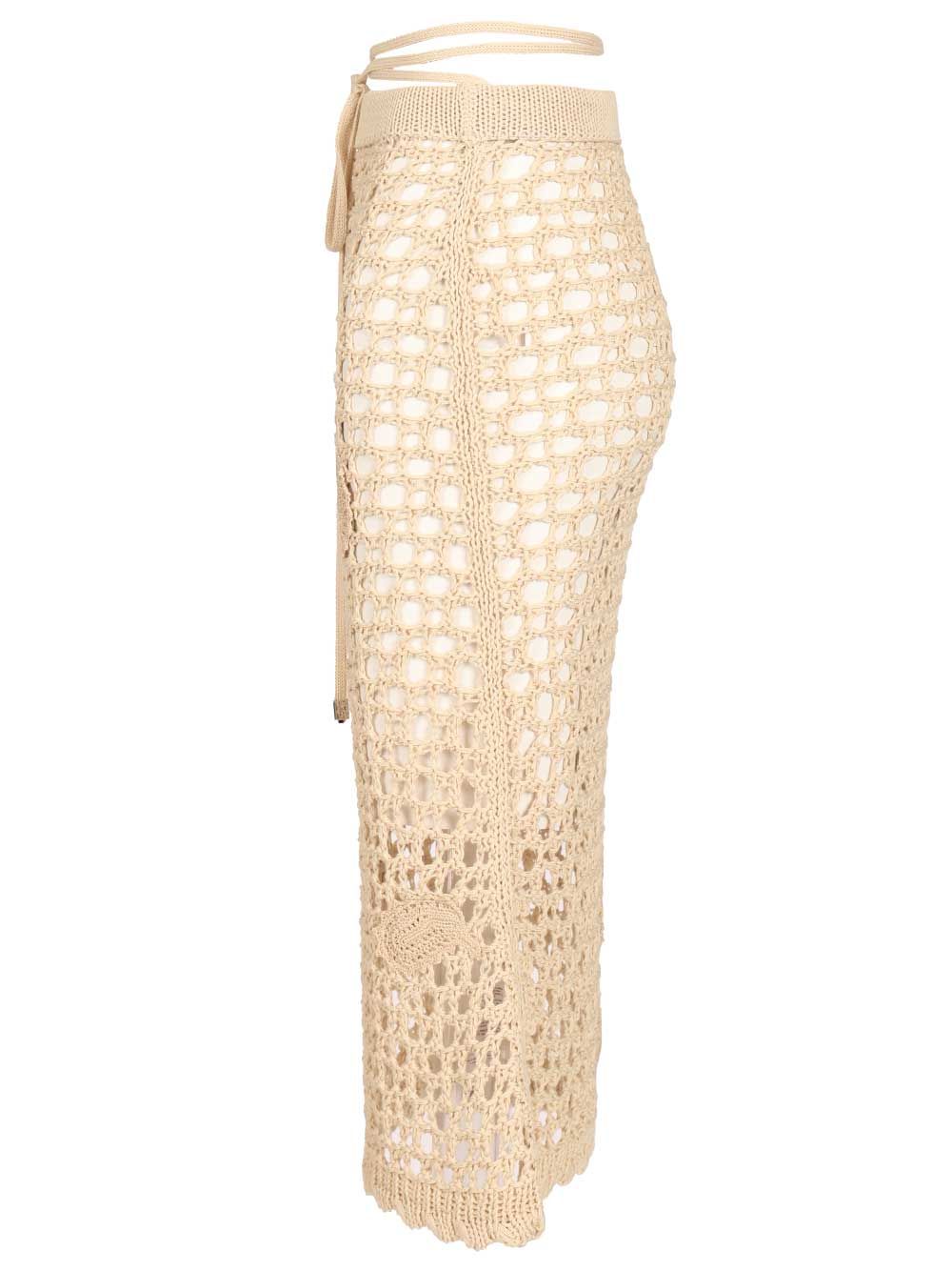 The Attico Midi Skirt Skirts - Beige | 1613ecf4bd8fa01bd074a24cc284b5c75848c78b