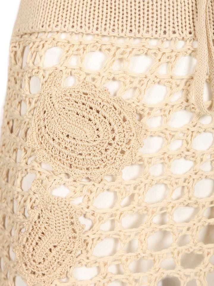 The Attico Midi Skirt Skirts - Beige | e0eca89829b618a61b04a49168bf5db1c1d7a015