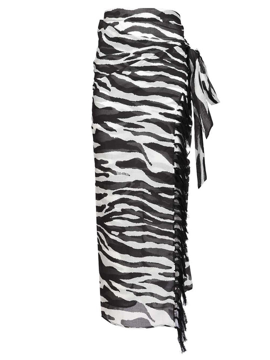 Animal Print Pareo Skirts Animalier