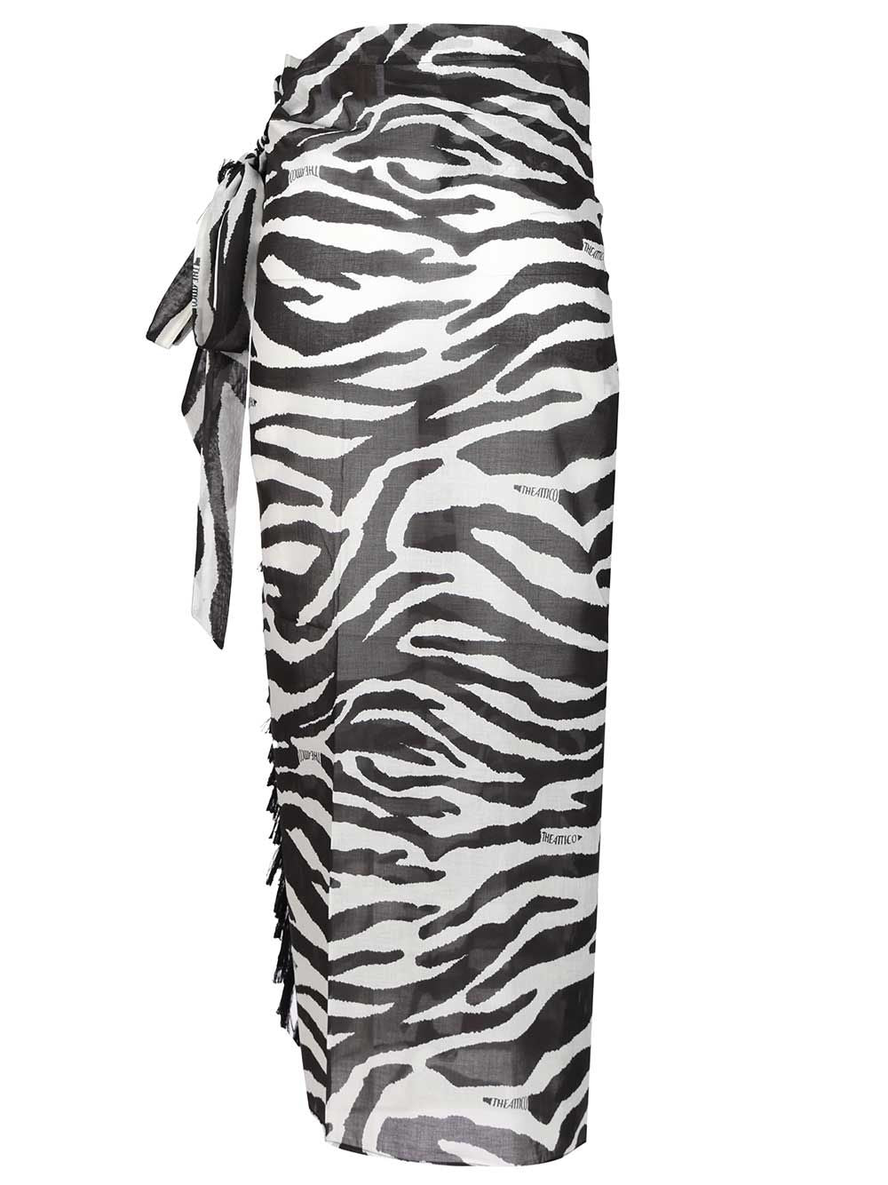 The Attico Animal Print Pareo Skirts - Animalier | 1e35c96a0aba79193267ce68167d71d0921e4a7e