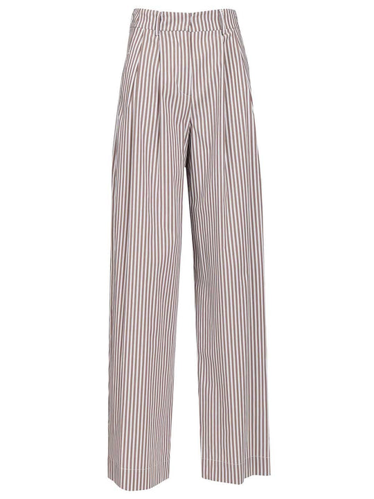 Poplin Trousers Brown
