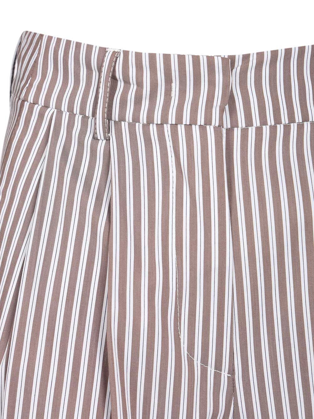 Al Duca D'Aosta Poplin Trousers - Brown | 156dddf02eeb814d7ce6c9a1fec4b13cf971bf6d