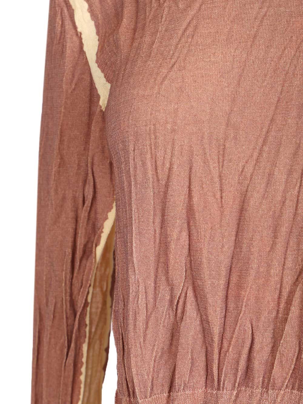 Acne Studios Crumpled V-Neck Sweater Knitwear - Rose | aeac55c400527cde0de31ace4d3a1555ca887265