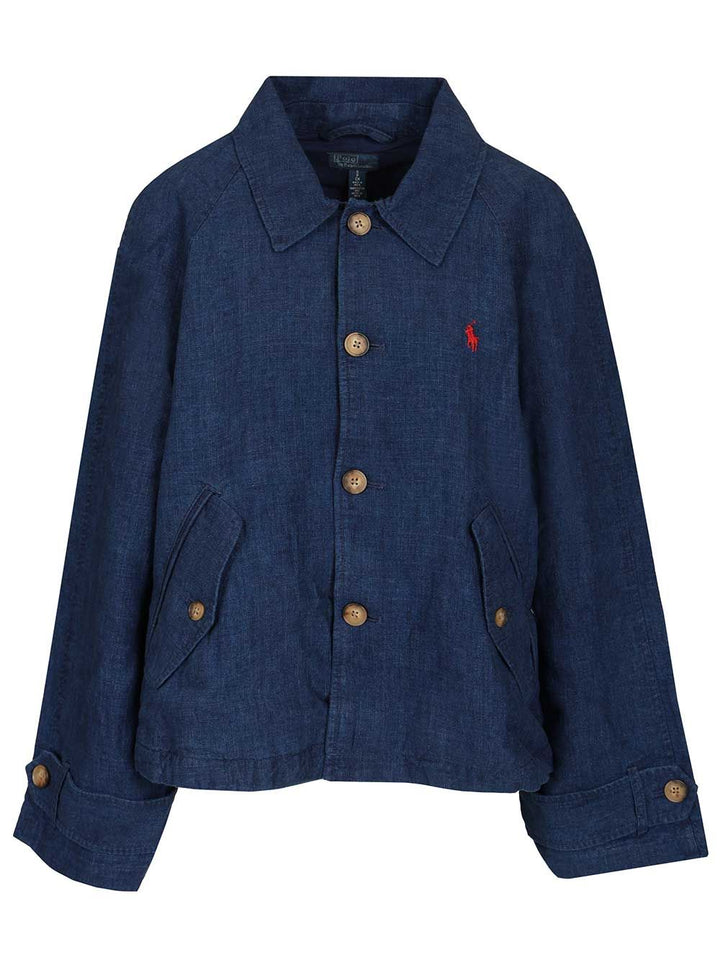 Polo Ralph Lauren Délavé Linen Jacket Jackets - Blue | 08427a2f5c0696708dabcd7ac85441af65cdb92c