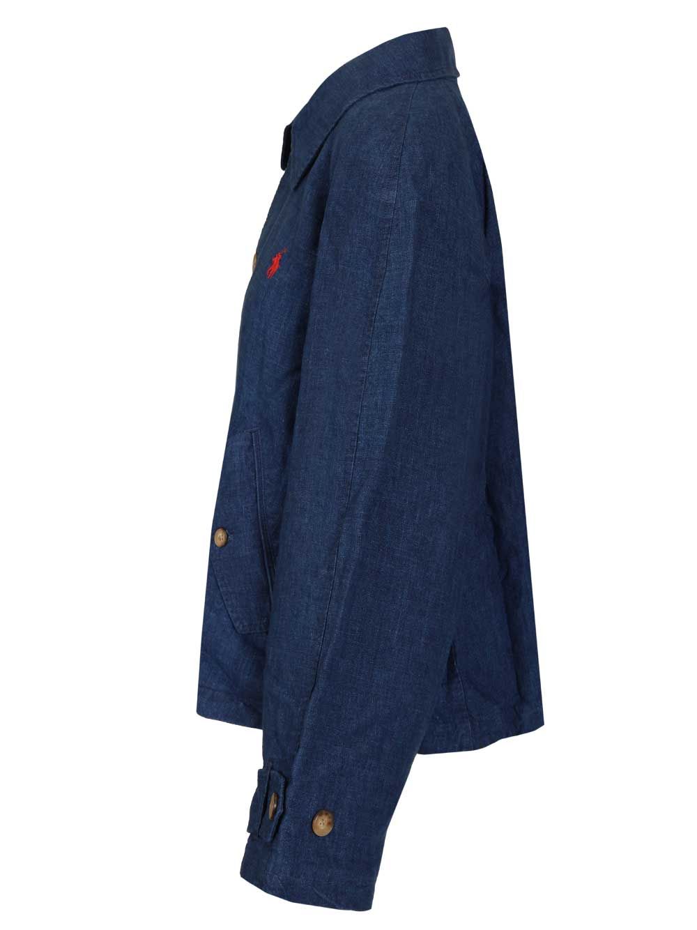 Polo Ralph Lauren Délavé Linen Jacket Jackets - Blue | df0f47415ee92594a8283e49437f066fc5fc989c