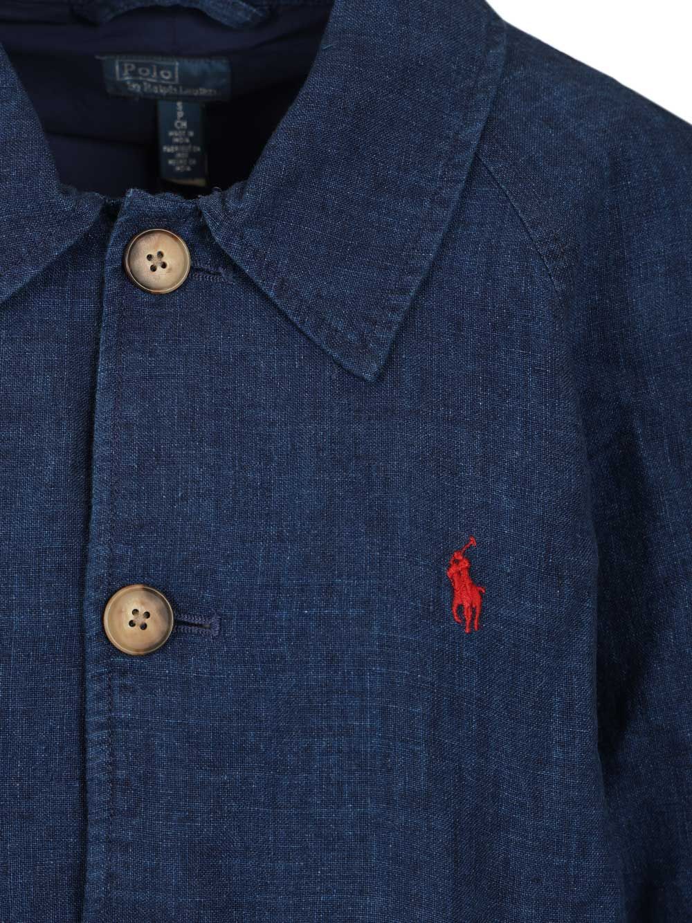 Polo Ralph Lauren Délavé Linen Jacket Jackets - Blue | b53146b9f6691acb59ec4c2e2fe5a9d4fc0cdc78