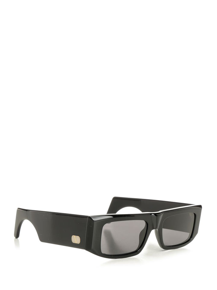 Valentino Garavani Rectangular Acetate Glasses - Black | 0c1ada9c7c2349fb6351a8bcdd8b1e744617fa04