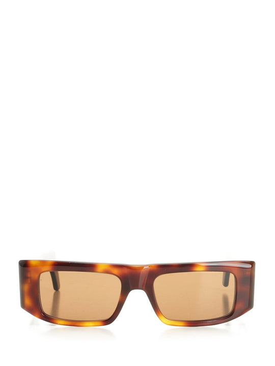 Rectangular Acetate Glasses Brown