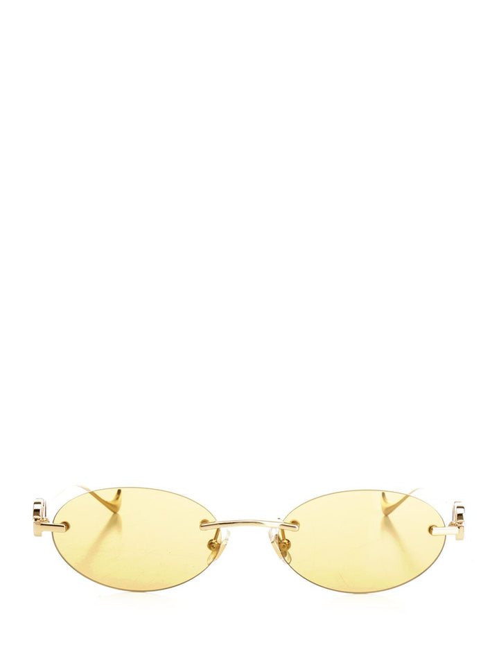 Valentino Garavani Geometric Metal Glasses - Gold | c2d83f8957788824bd069fc62e344c31aa6d09d5