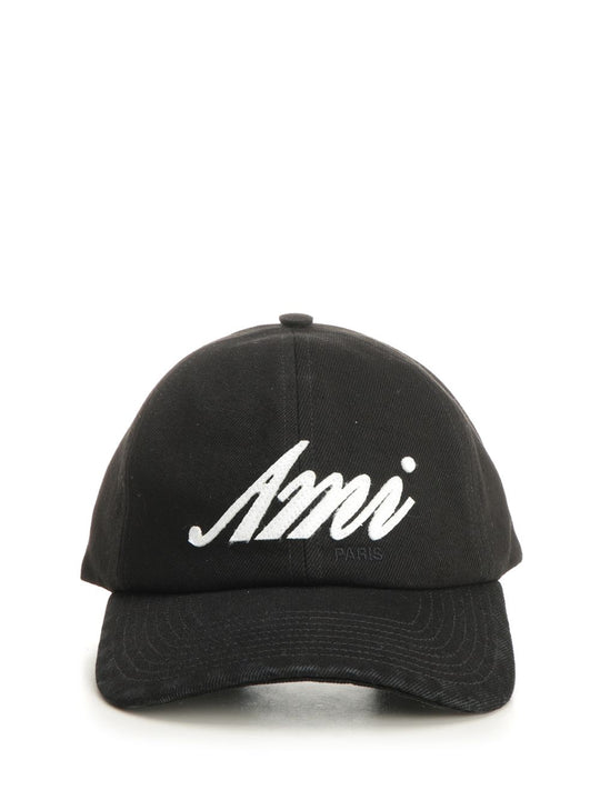 Ami Cotton Hat Hats Black