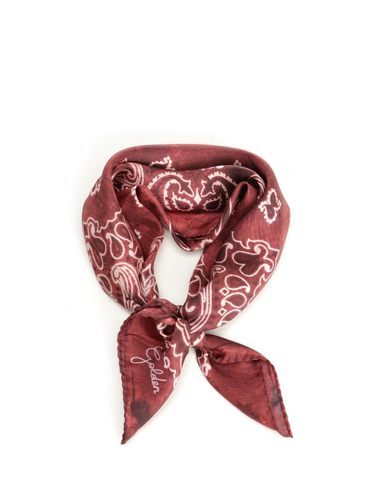 Bandana With Paisley Pattern Scarves And Foulards Red
