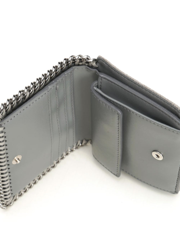 Stella Mccartney Falabella Bi-Fold Wallet Wallets - Grey | 798e724e00e23802a3da5bc54e0a69b6c11ae271