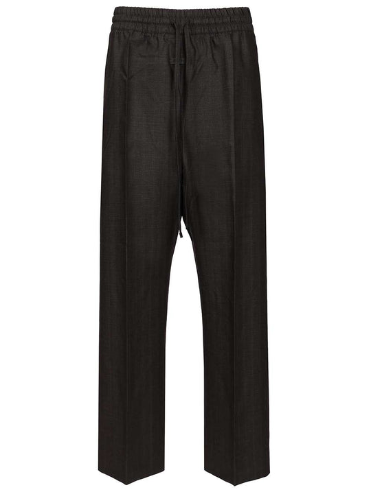 Wide-Leg Trousers Grey