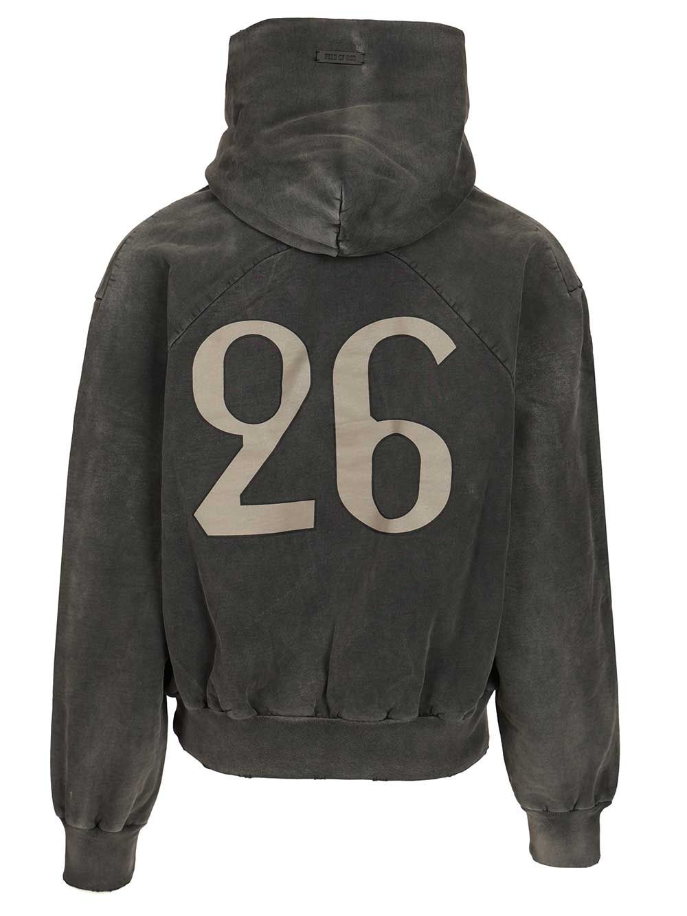 Fear Of God “26 Classic Half Raglan” Hoodie Sweatshirts - Black | 8dc4cc3becf6a936996a99aab50a37910e2740c8