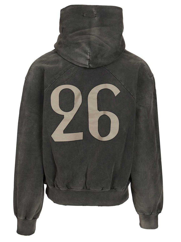 Fear Of God “26 Classic Half Raglan” Hoodie Sweatshirts - Black | 8dc4cc3becf6a936996a99aab50a37910e2740c8