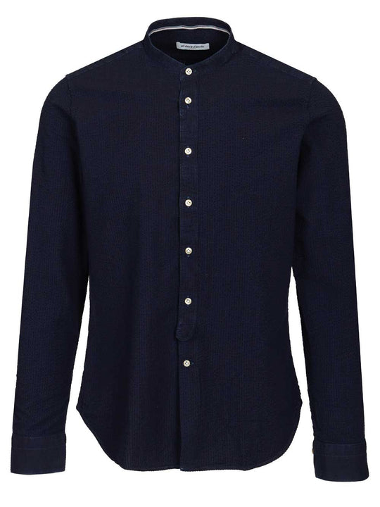 Indigo Blue Cotton Shirt Shirts Blue