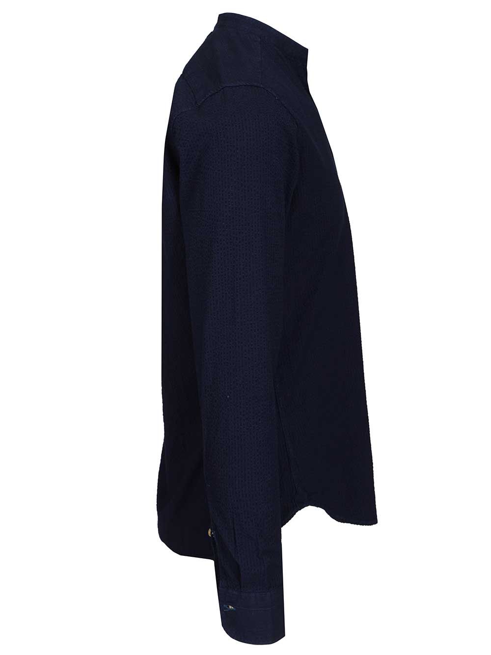 Al Duca D'Aosta Indigo Blue Cotton Shirt Shirts - Blue | e69e3c3e9ae85493c83b00f30d63c83e565a5b79
