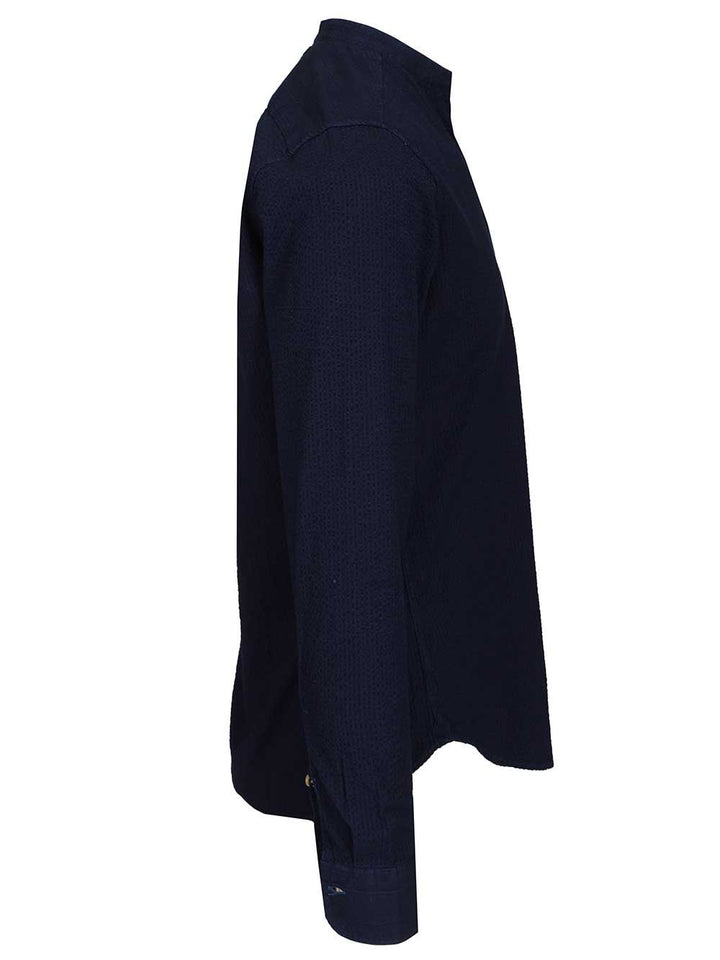 Al Duca D'Aosta Indigo Blue Cotton Shirt Shirts - Blue | e69e3c3e9ae85493c83b00f30d63c83e565a5b79