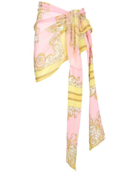 Printed Scarf Skirt Skirts Rose