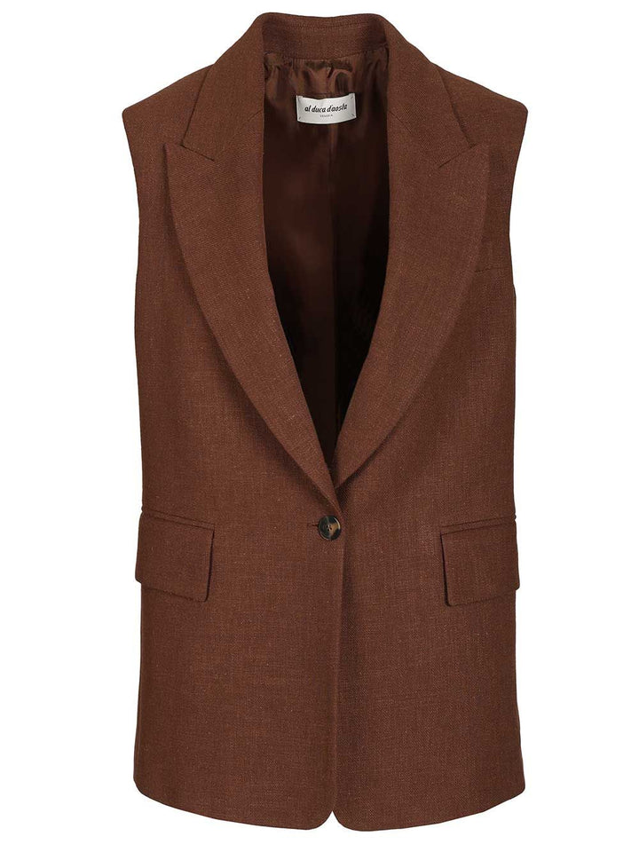 Al Duca D'Aosta Tailored Vest Jackets - Brown | 85d445f1e18bb7efb347c082c4f97a6886c1b699