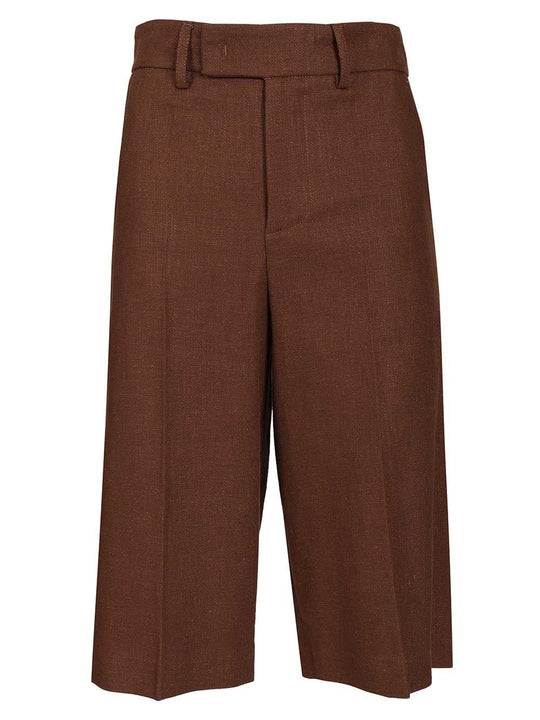 Tailored Bermuda Shorts Trousers Brown