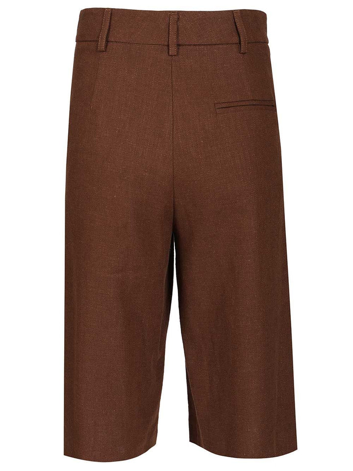 Al Duca D'Aosta Tailored Bermuda Shorts Trousers - Brown | 93cf1fdeabfdb7709552b6163d12c3e1aec510e4
