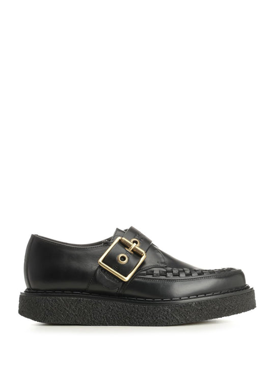 Point Toe Monk Scarpe Basse Black