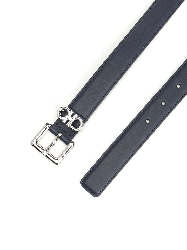 Ferragamo Classic Leather Belt Belts - Blue | 8e8b912abb048e9c4477c94caa7bf91215a35578