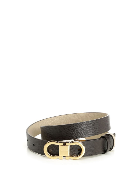 Reversible Gancini Belt Belts Brown