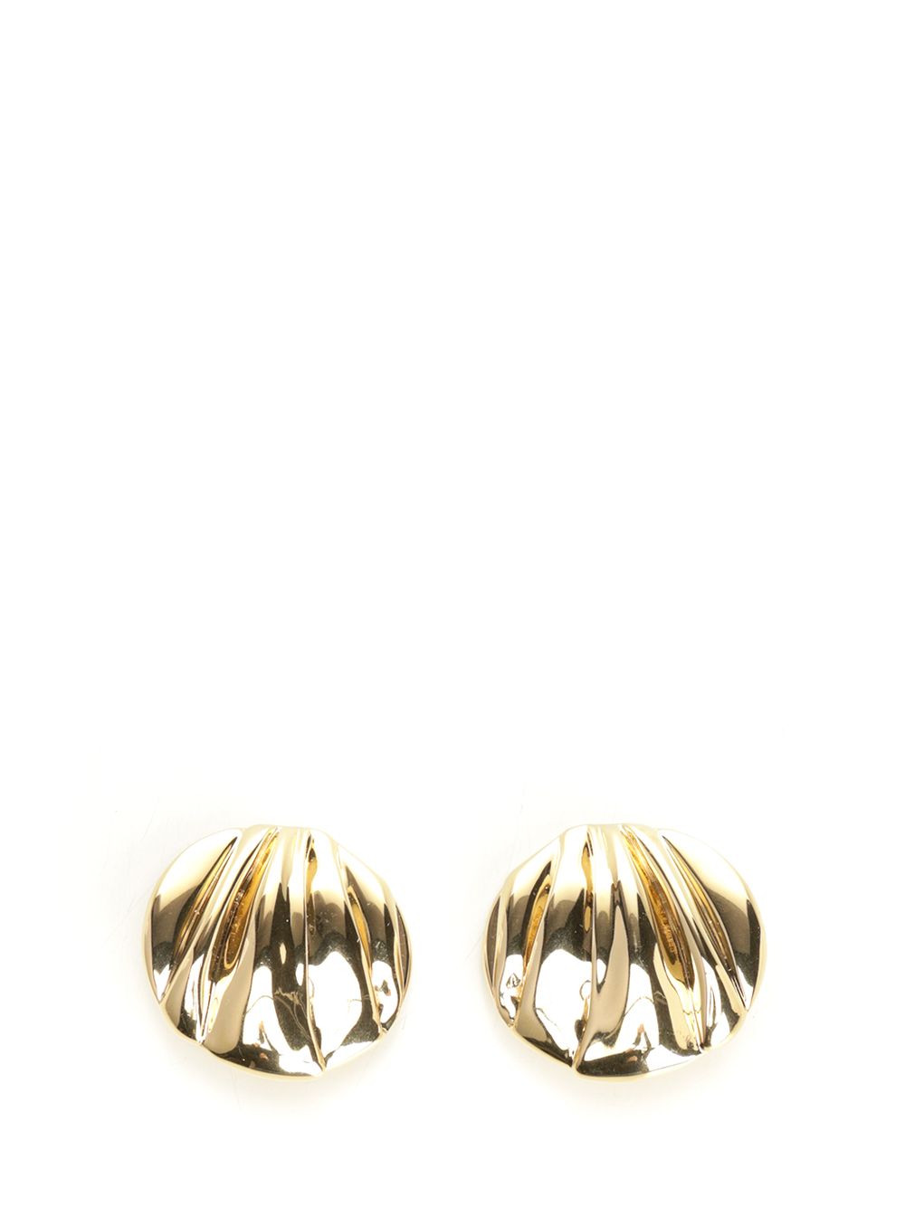 Chloe' Pleats Round Earrings Jewelry - Gold | 88e86b2390b81c983c646820eb6f36133af038d2