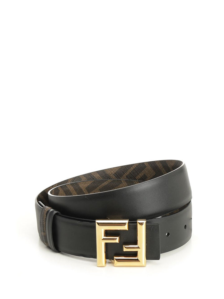 Fendi Ff Rounded Belts - Brown | 013a633c485cefe8cd617b8a8dcaeff43f482233
