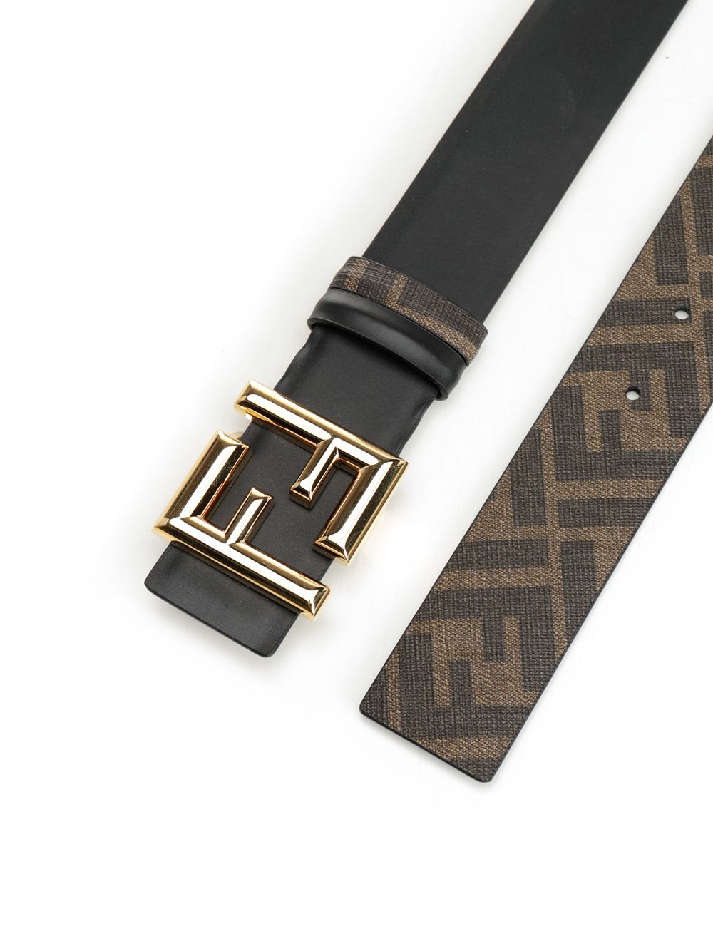 Fendi Ff Rounded Belts - Brown | 3aa74054424822e9736539a187a55266b509cd4f