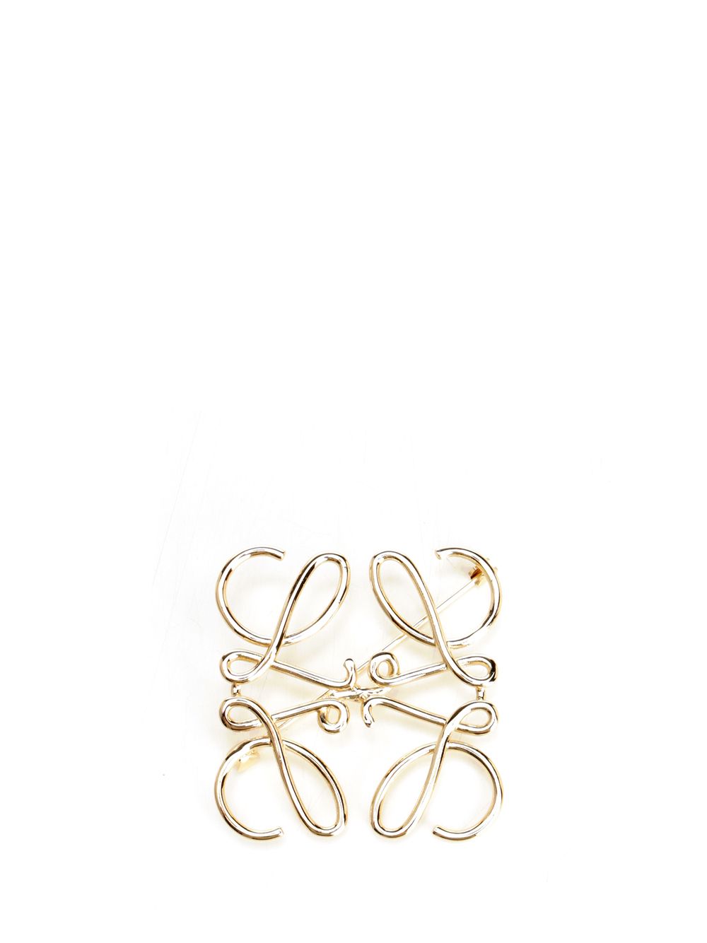 Loewe Anagram Pin Jewelry - Gold | cf1b82ad3020af62a040521b40dbd628fa7c0bab
