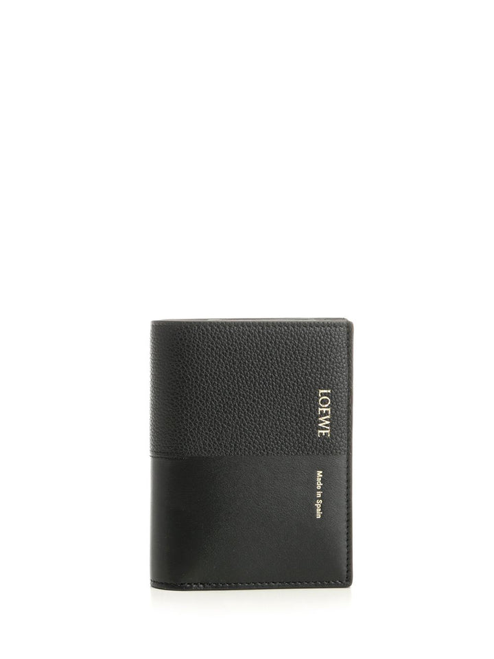 Loewe Small Vertical Leather Wallet Wallets - Black | d21b4759df4aea5aa129d0b7b7a07995ef1736f1